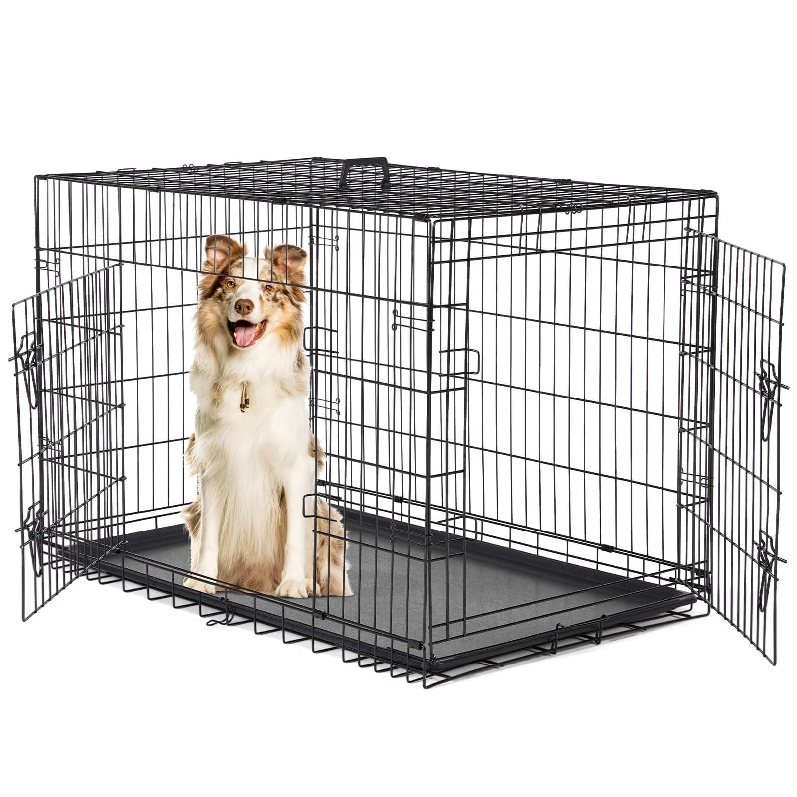 Sweetcrispy 42" Foldable Dog Crate product image